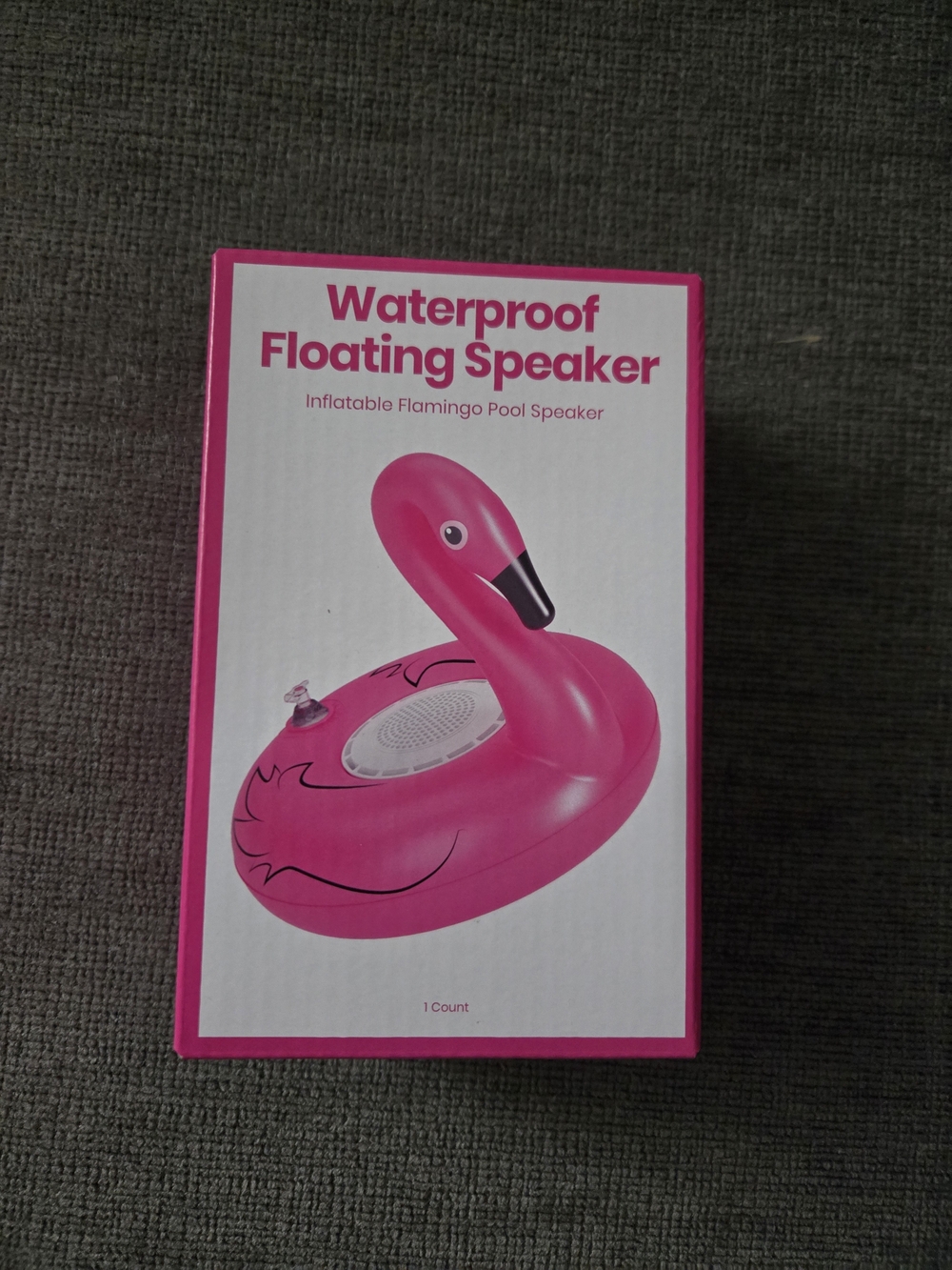 Waterproof Floating Flamingo Speaker - Pink
